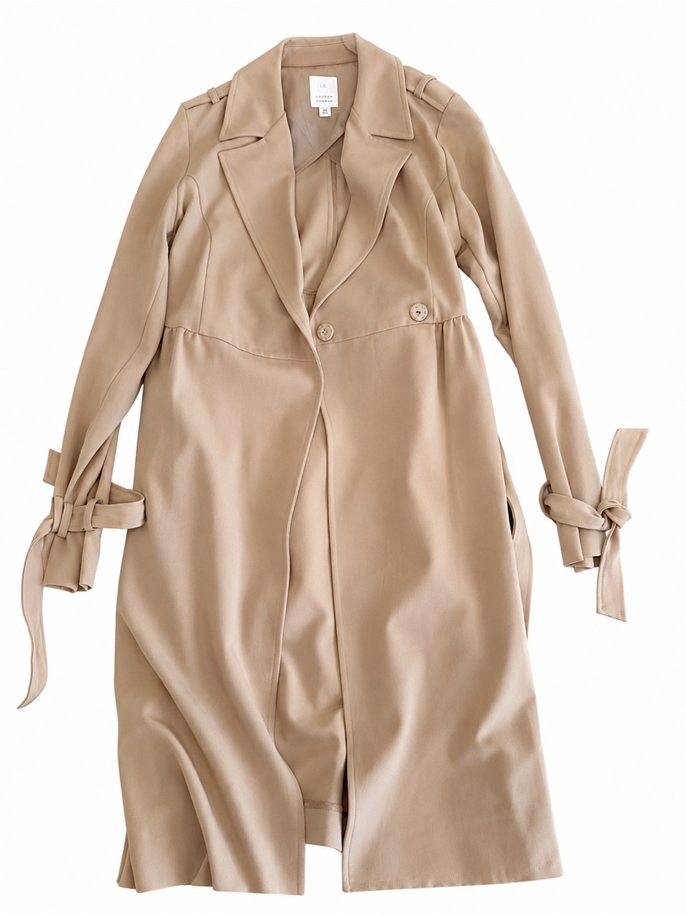 LC Lauren Conrad Light Pink Trench Coat